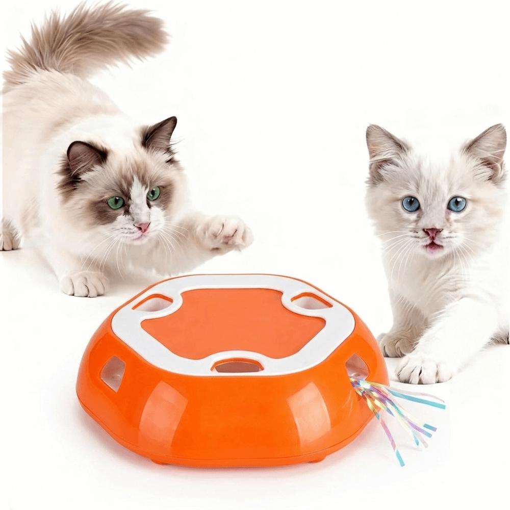 Motion Activated Automatic Cat Toy Anti-Tip Stable Base Electric Pet Toy  Play Exercise