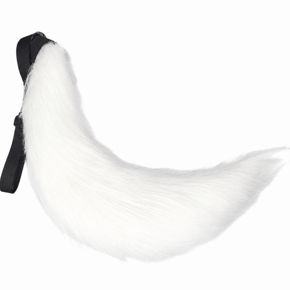 Fluffy Faux Fur Plush Cosplay Tail Belt Adjustable Wolf Tail Furry Cosplay Tail Handmade Big Plush Fox Tail Cosplay