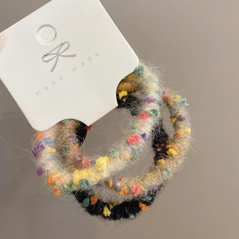 

3 шт. симпатичные хорошие эластичные резинки для волос, резинки для волос для девочек, женские повязки на голову, корейские аксессуары для волос, резинки для волос с дырочками для хвостиков