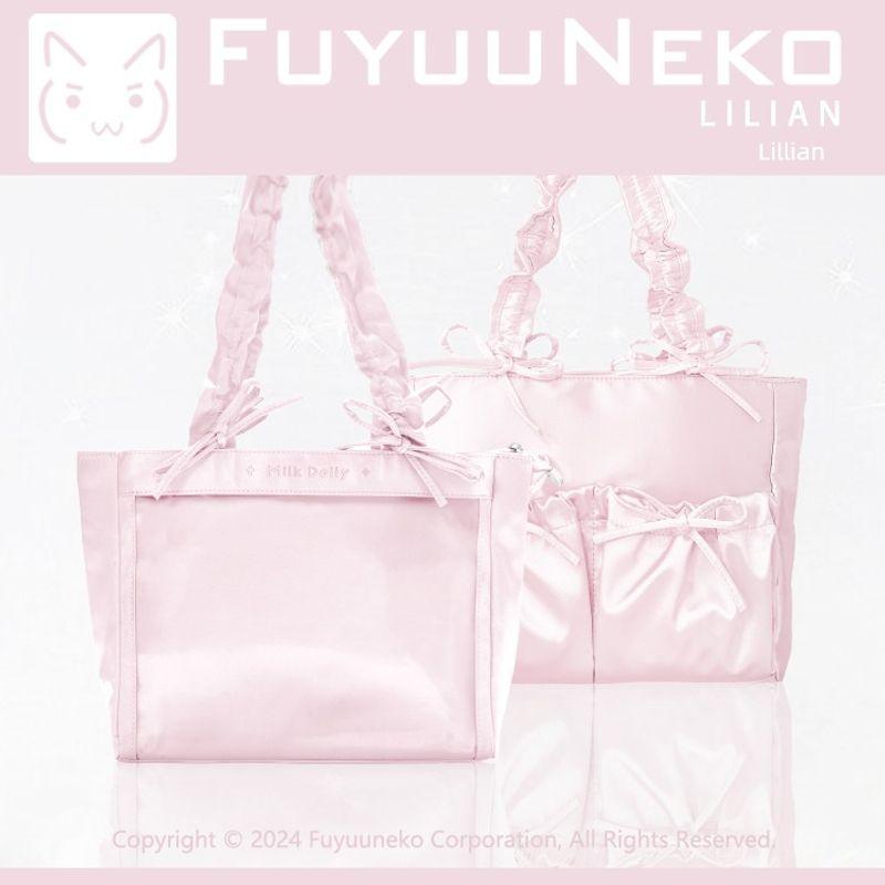 

Floating Cat Lolita Satin Cotton Doll Cartoon Backpack [Built-in] shallow powder. In stock