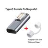 Magnetyczny adapter USB typu C PD dla Magsafe 1 2 MacBook Air Pro Wskaźnik LED Szybkie ładowanie Wtyczka magnetyczna Konwerter