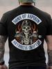 Men'S T-Shirt 1pc Sons of Aspirin Arthritis Chapter Biker Rider T-Shirt Retro Pattern T-Shirt Skull and Flame Design