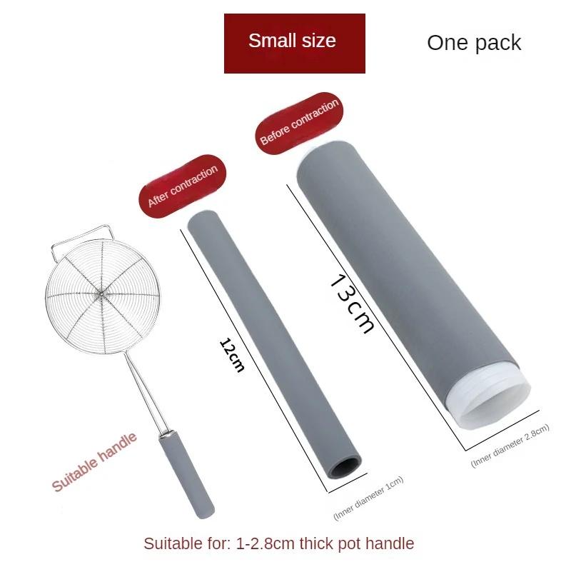 Wok Handle Heat Insulation Cover Handmade Iron Pot Anti-scalding Rubber Household Stainless Steel Milk Pan Frying Pan Set Dining