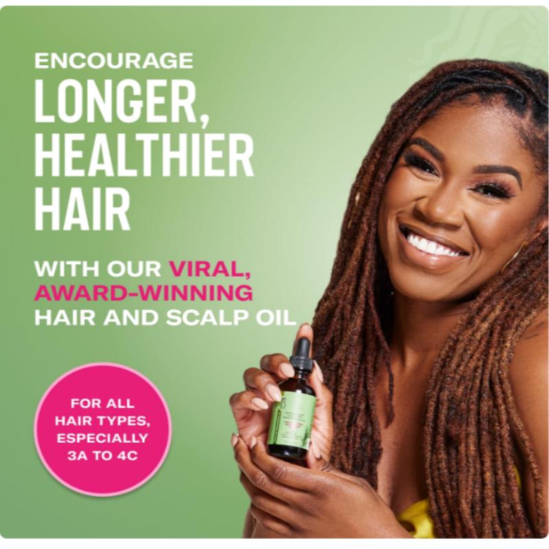 Organics Rosemary & Mint Hair Oil – Nourishing Biotin-Infused Formula for Dry, Frizzy Hair – Adds Shine & Smoothness,