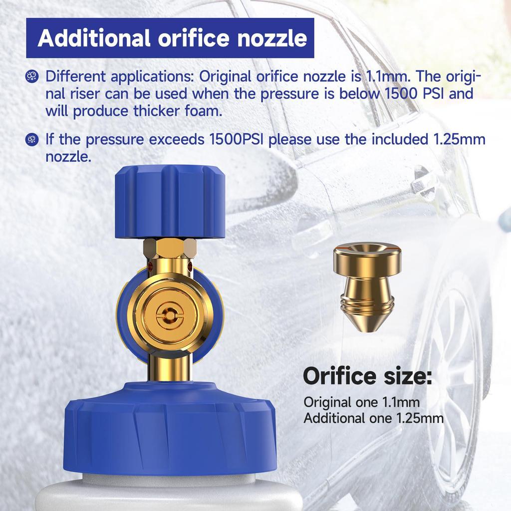 High-Pressure Foam Car Wash Gun Set - 1000ML Spray Bottle