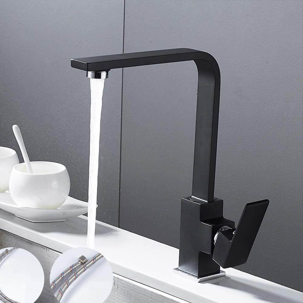 Bathroom Basin Sink Faucet Single Lever Metal Water Sink Faucet Durable and Sturdy Modern Saving Sink Taps for Bathroom Kitchen