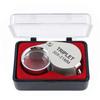 30X 20X 10X Pocket Loupe Magnifier Metal Jewelry Magnifying Glass Foldable Lens Triplet Glass Diamond Jewelers Eye Glass Tools