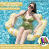 Fruit Pattern Inflatable Pool Hammock, Multi-Purpose Floating Chair with Mesh Seat, Water Lounger for Swimming Pool, Lake & Beac