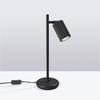 Lampka Biurkowa Nowoczesna Czarna Ruchomy Karbowany Reflektorek Włącznik 1Xgu10 10W Karbon Sollux Lighting