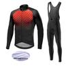2026 Winter Fleece Warm Cycling Suit Set Thermal Fleece Team Ropa Ciclismo Warm Cycling Clothes Men Jersey Suit Outdoor Riding Bike MTB Bib Pants Set