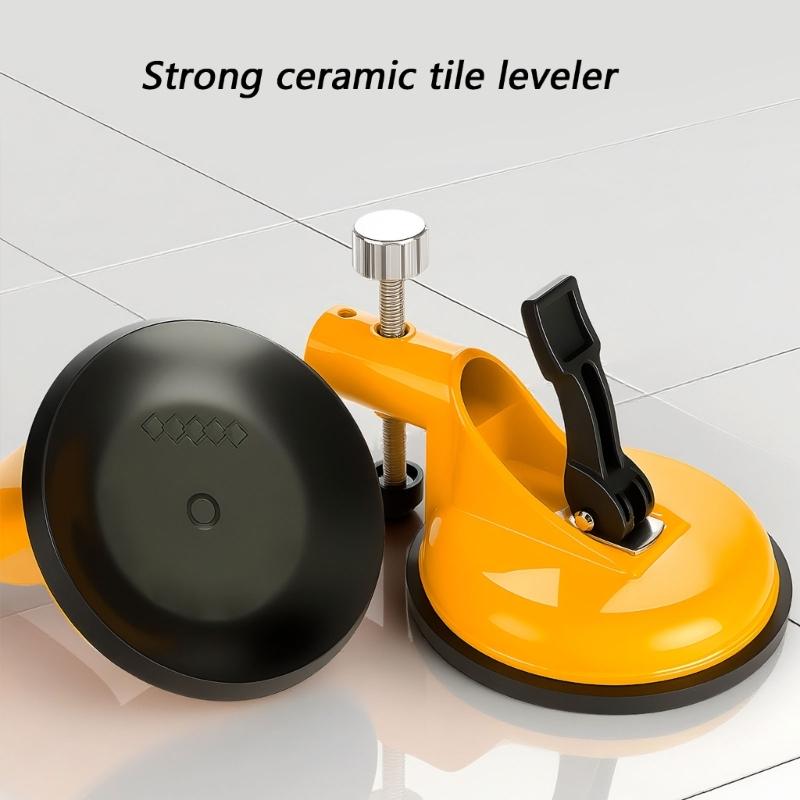 Strong Vacuum Suction Tile Leveler With Rubber Cup For Wall Installation Aluminum Alloy Construction Sturdy Fall Resistant