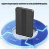 Portable 2.5inch SATAs Hard Drive Enclosure for SSDs HDDs No Screw Design ABS Construction