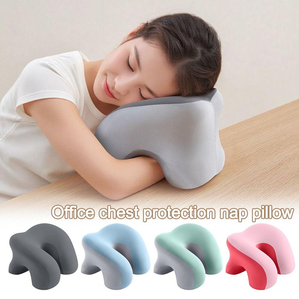 Breathable Student Sleeping Pillow High Density Hand Pillow Portable Office Nap Pillow