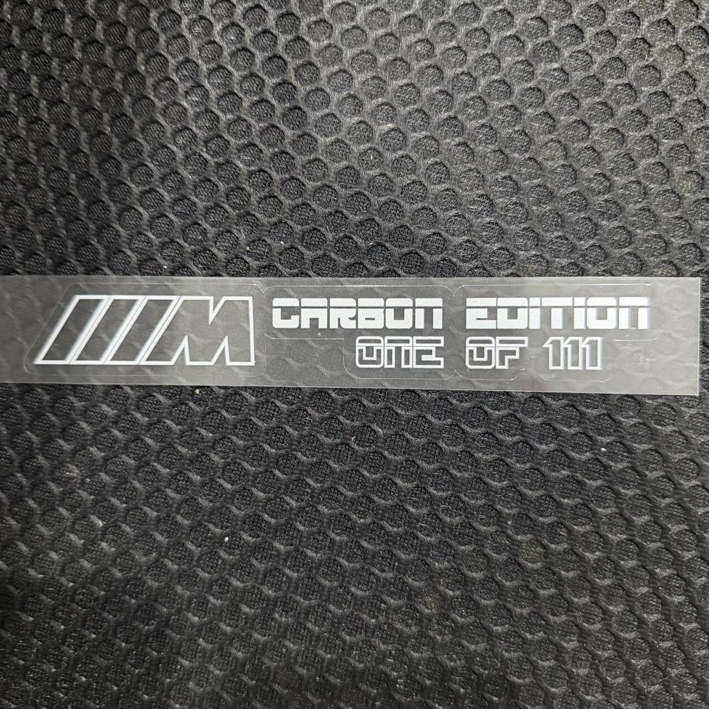 BBKU7 For BMW M3 Cap Limited Edition "111" e92 Sticker Center Control Panel Automotive Decoration Sticker