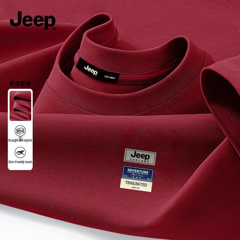 

JEEP Men s Heavyweight Pure Cotton Short Sleeve T-Shirt 3XL
