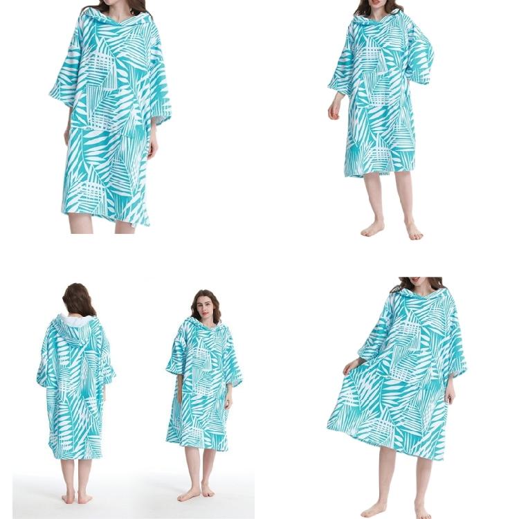 Quick Drying Hooded Towel Changing Robe Changing Towel Poncho Hoodied Robe for Swimming Wetsuit Beach Swimsuit Changing