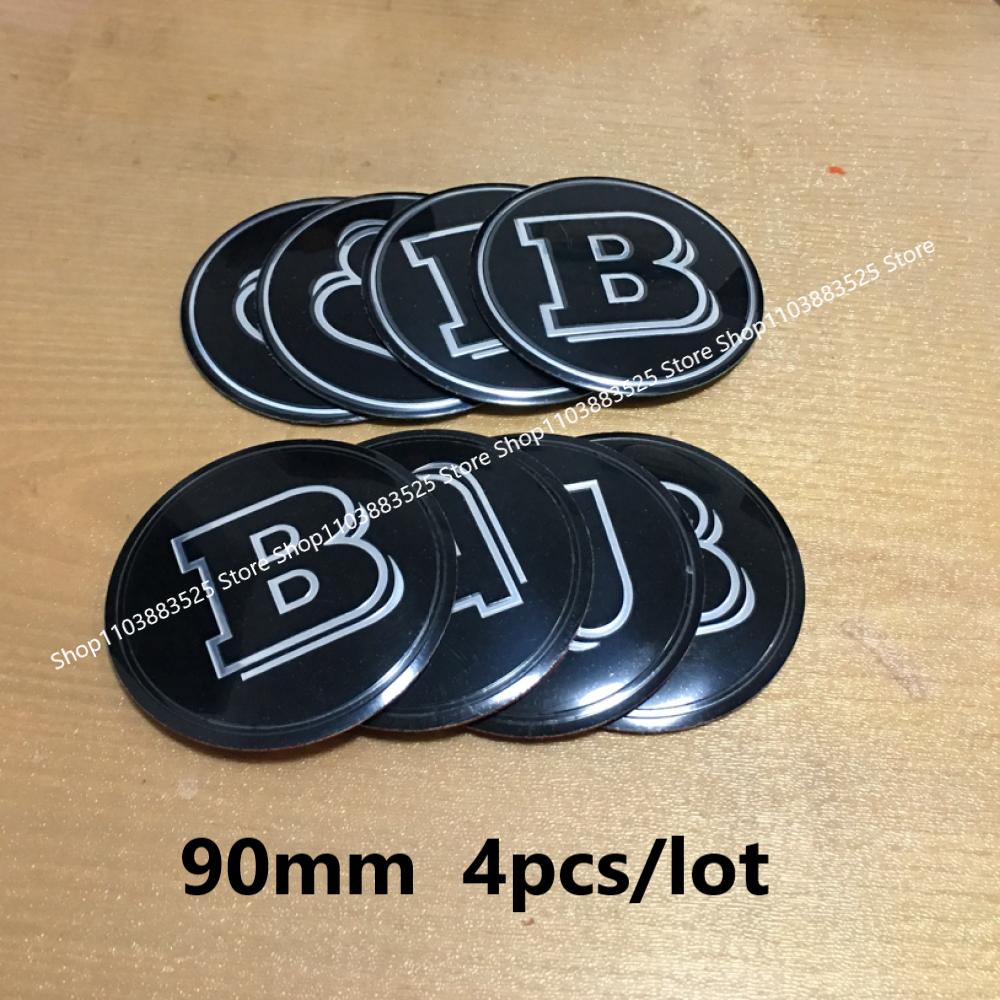 AAZE1 90mm Modified Wheel Hubcap Emblem Badge Sticker for BRABUS W464 G63 G65 W204 W213 GLS CLA W220 W176 W205 W253 W166 X156 CLB GL