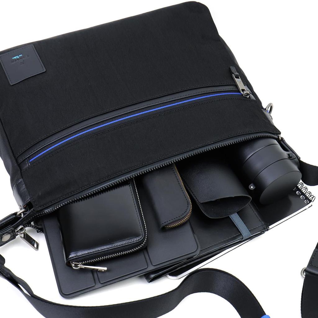 LANVIN en Bleu Lille Shoulder Khaki Men's Bag,