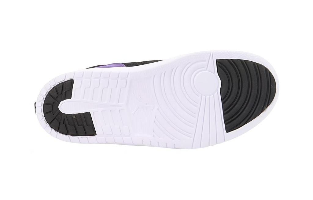 Jordan Access Slip Resistant Cushioning Abrasion Resistant Breathable Mid top Children's Basketball Shoes Black Purple AV7942-005