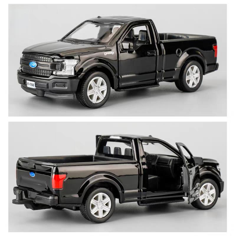 Ford F150 SVT Raptor 2018 Pick-up Truck Simulation Druckguss- & Spielzeugfahrzeuge Rückziehmotor Auto & Türen Öffnen RMZ city 1:36 Legierungs-Sammlermodell