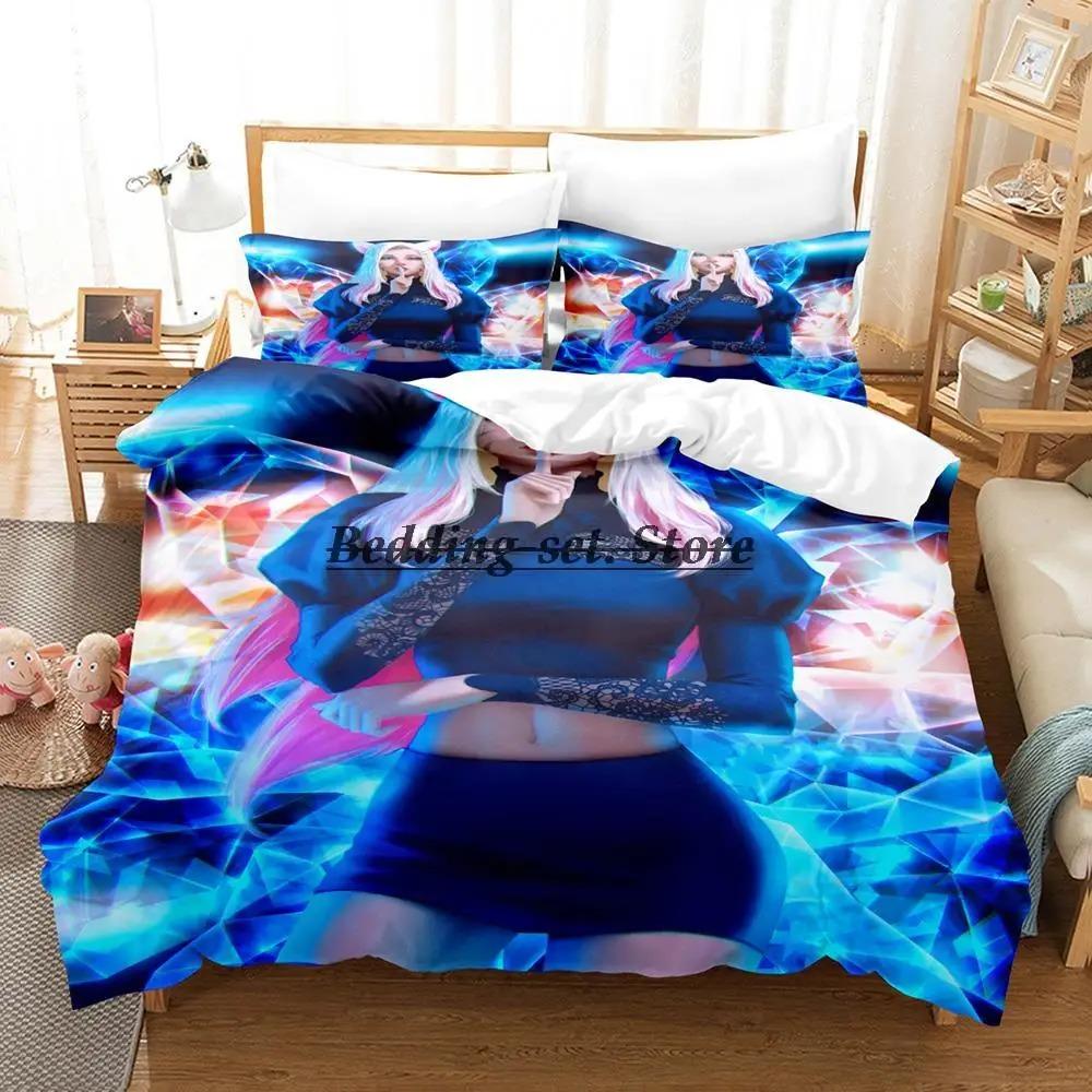 Game Kda The Baddest Bedding Set Single Twin Full Queen King Size Bed Set Aldult Kid Bedroom Duvetcover Sets Anime Bed Sheet Set