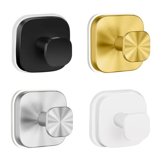 Přísavkové háčky pro sprchu z nerezové oceli, nástěnné háčky do koupelny, silné lepidlo, věšák na ručníky, snadná instalace, opakovaně použitelný věšák na věnce