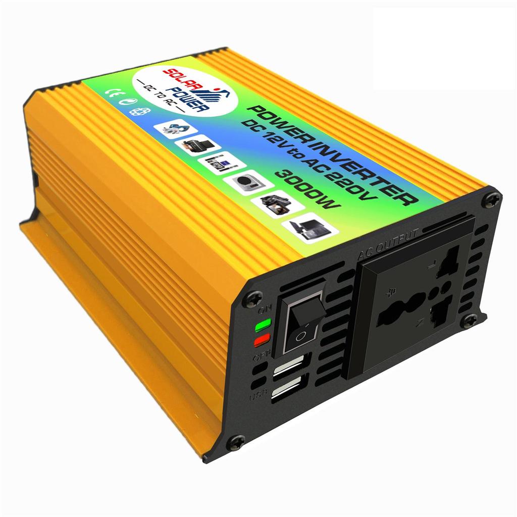 Vehicle Mounted Inverter 12V To 110V 220V Dual USB Power Input