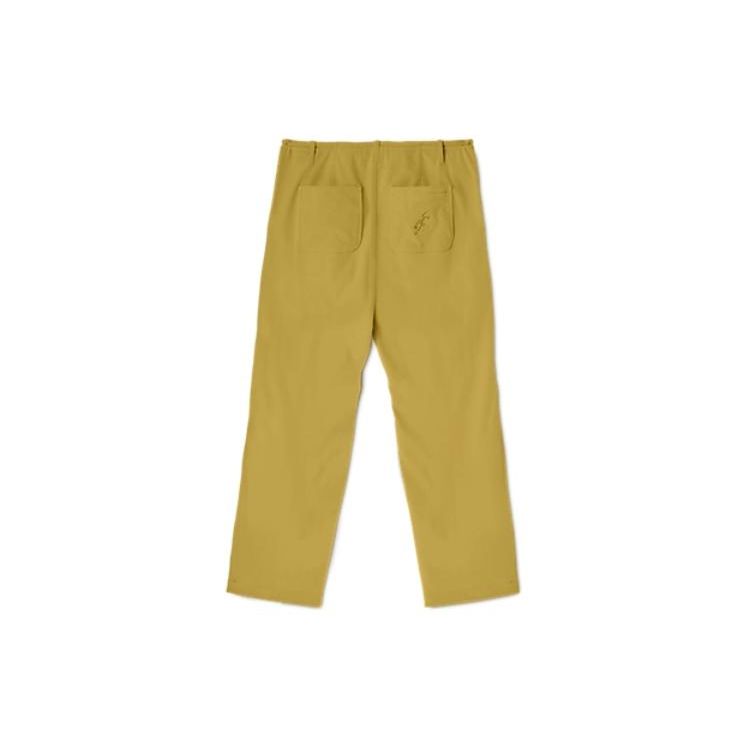 Asics Solid Color Loose Straight Casual Pants Men Bottoms Yellow 2203A230-750