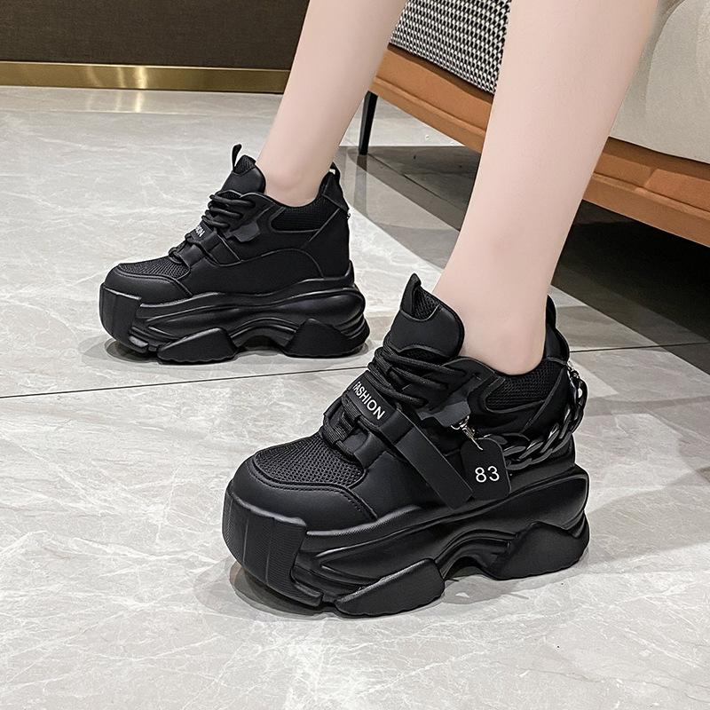 Fashion 2024Autumn Platform Sneakers Women Breathable Tennis Female Vulcanized Shoes Spring Chunky Dad Shoes Woman Sports Running Shoes