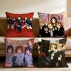 Anime K-K-ON! Cute Cushion Cover Multi-Scene Pillow Cover for Home & Car - Reversible, Soft & Durable for Daily Use