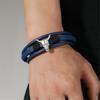 Unisex PU Leather Wristband Lightweight Retro Style Bracelet Daily Comfort Handmade PU Leather Chain Bracelet