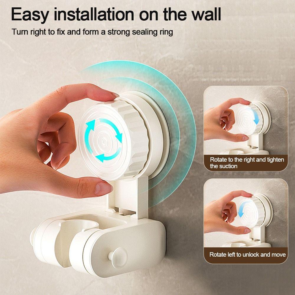 Suction Cup Showerhead Bracket Adjustable Handheld Sprayer Support Bathroom Accessories
