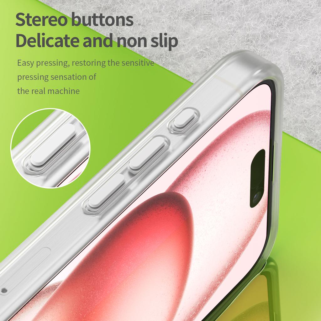 For iPhone 15 Pro Max Translucent Case Magnetic Phone Cover Compatible with MagSafe