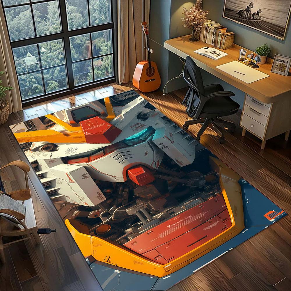 

Gundam Anime Carpet for Living Room Bedroom Home Decor Cool Movie Mat Play Floor Mat 60x90cm