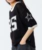 ANDTHEOTHER Oversized Round Neck Short Sleeve Knit Black