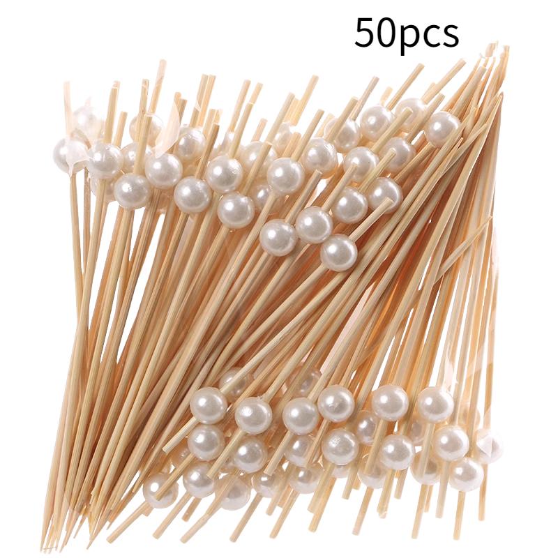 

50 шт. одноразовые бамбуковые фруктовые палочки художественные фруктовые палочки любовь цветение сливы пятиконечная звезда фруктовые палочки украшения для коктейлей бамбуковые палочки Pearl