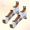 2pcs Curtain Rod Bracket Metal Double Bracket For 28/30Mm Curtain Rails Wall Mount Support Adjustable Up Down Aluminum Alloy