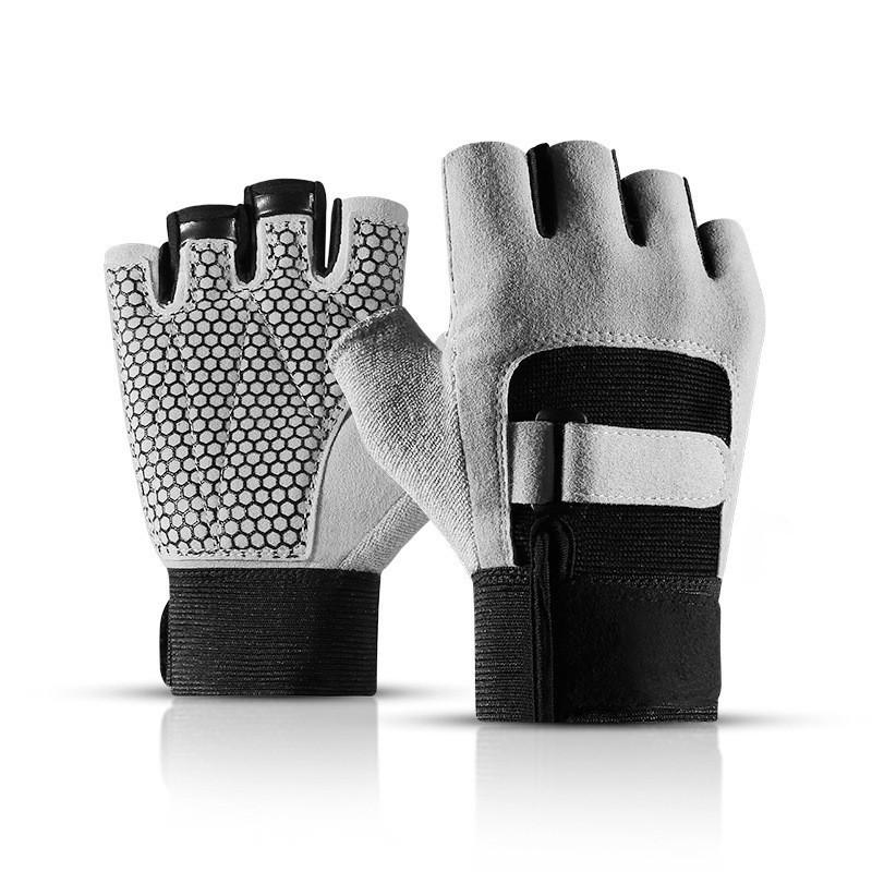 

Unisex Half-Finger Cycling Gloves - Breathable, Anti-Slip, Sun Protection for Road Biking, Fitness & Fishing Extra Large