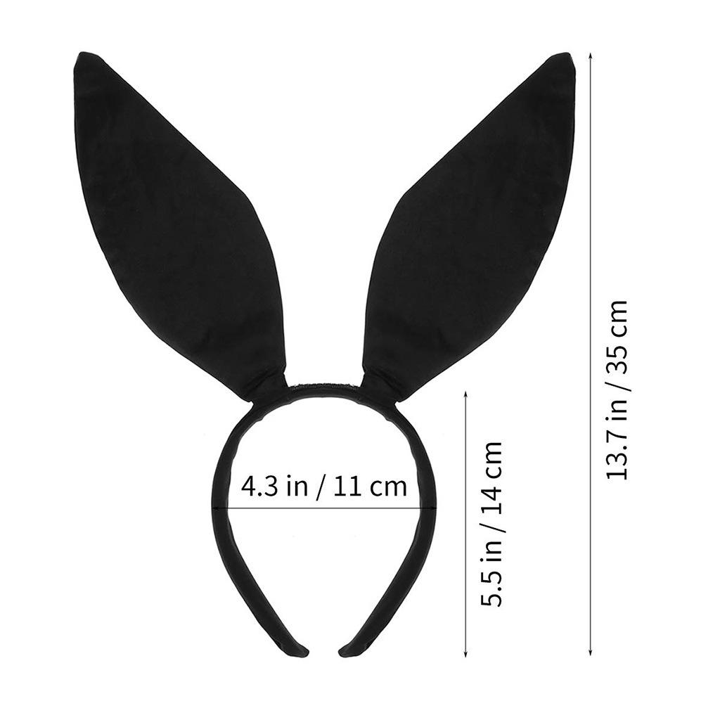 Punk Hair Accessories Student Washing Face Hairband Bunny Ear HairhoopMulticolor
