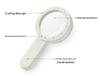 30x Handheld Magnifying Glass with 12 LED Lights for Elderly Reading