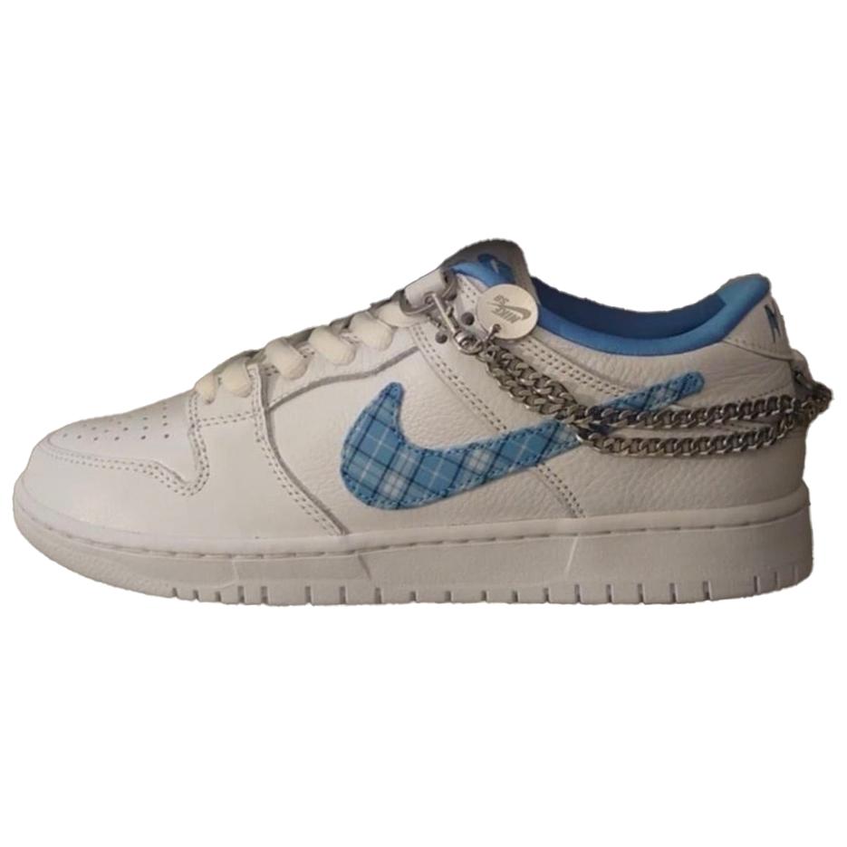 Nike SB Dunk Low Pro X Nicole Hause White And University Blue Skateboard Shoes FZ8802-100