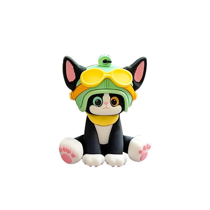 With Rex Devon Glasses Hats Keychain Cat Keyring Backpack Pendant Kids Gift