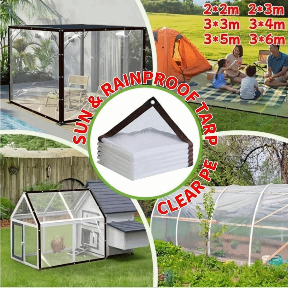 Thickened Transparent Rainproof Cloth Tear Resistant UV Resistant Succulent Insulation Cloth Weather Resistant Waterproof
