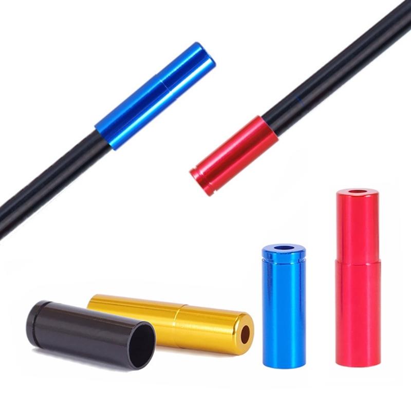 10Pcs/pack Aluminum Alloy Bicycles Brake Cable Cap End Tips Crimp Road Mountain Bikes Cable End Caps Set for Bike Shift