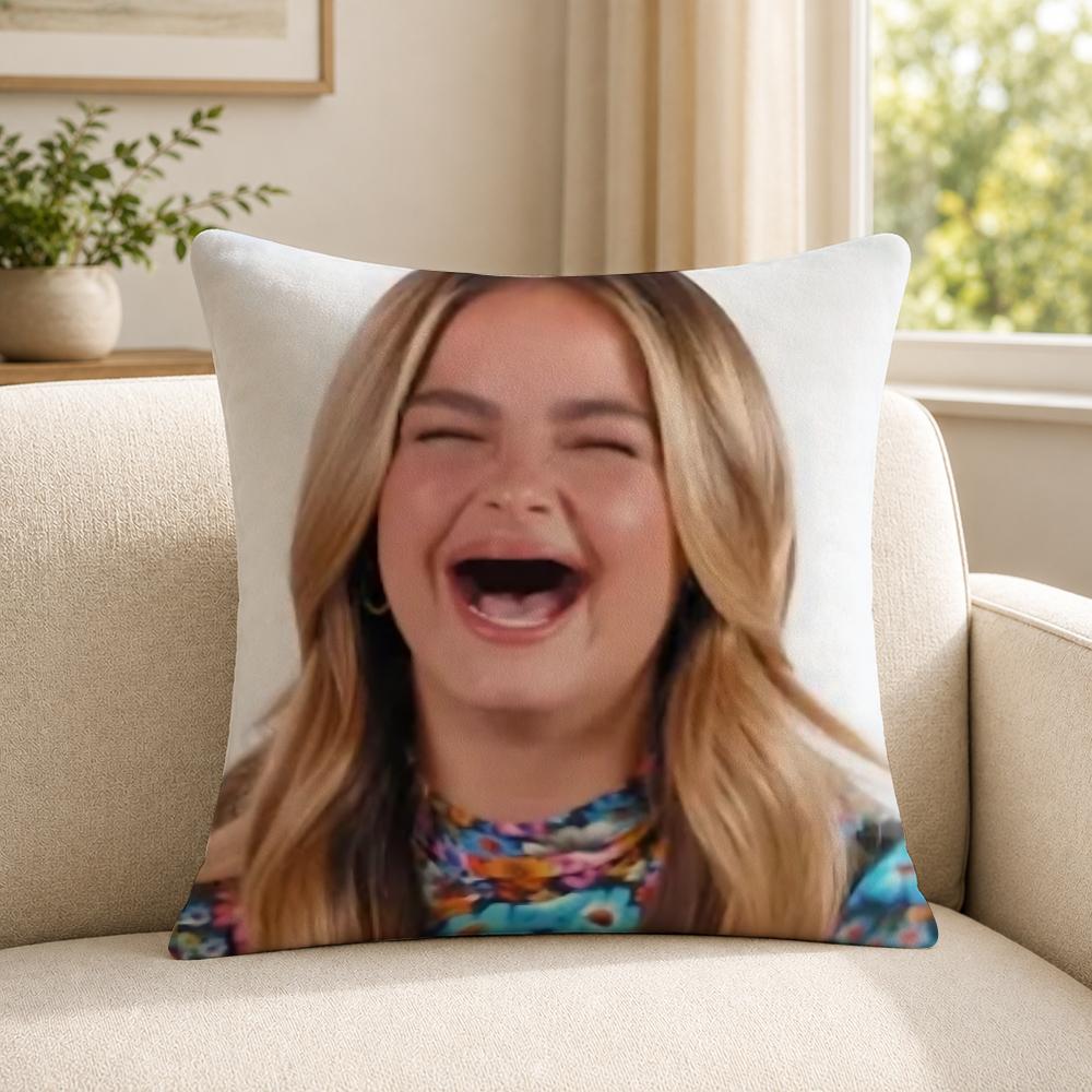 Person AAddison RRae funny Cushion Cover Soft Short Plush SkinFriendly Cushion Case for MultiScene Use