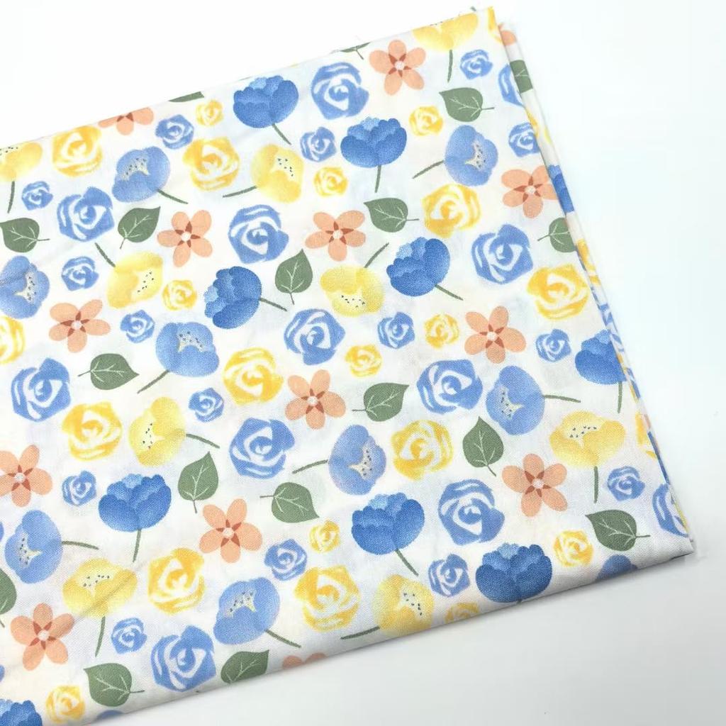 DIFEIUKI Patchwork Fabric Set of Cut Stylish Nordic Floral Cotton 8, Cloths, Fabric, Print, Scraps, 100% Fabric, DIY, Crafts, Sewing, Handmade,