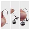 2g-10g Carbon Steel  Hook With Noise Sheet Lure Barbed Fishing Hooks Fishing Tackle