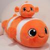 40-100CM Kawaii Cartoon Simulation Anime Clown Fish Stuffed Animal Plush Toy Children's Clown Fish Pillow Handsome Soothing Doll