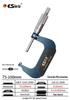 High-Precision Micrometer Gauge for Outer/Inner Diameter & Thickness Measurement