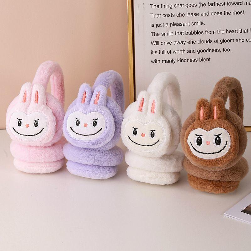 Søte barneørevarmere for vintervarme, frostsikre plysjørevarmere for gutter og jenter